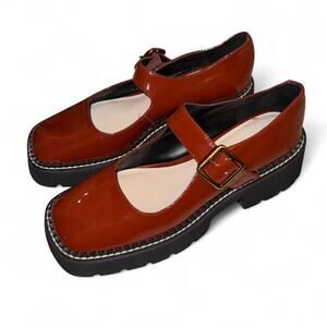 Preppy coquette academia Charles & Keith platform Mary Janes